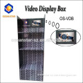 Garment Display Stand Cardboard Pop Display With Motion Sensor Lcd Video Player